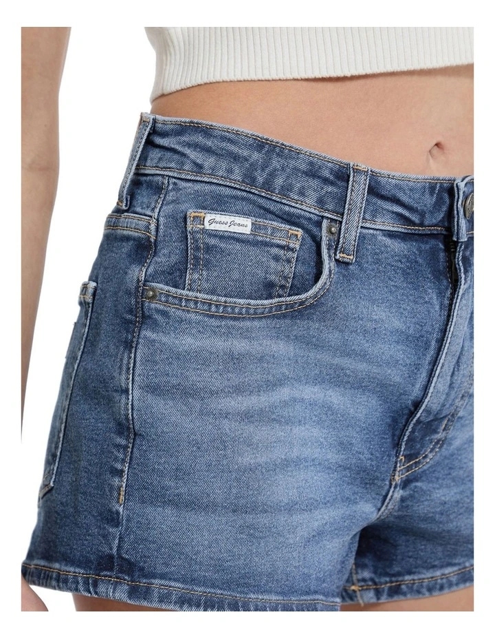 Highwaist Vintage Short in Blue image 3
