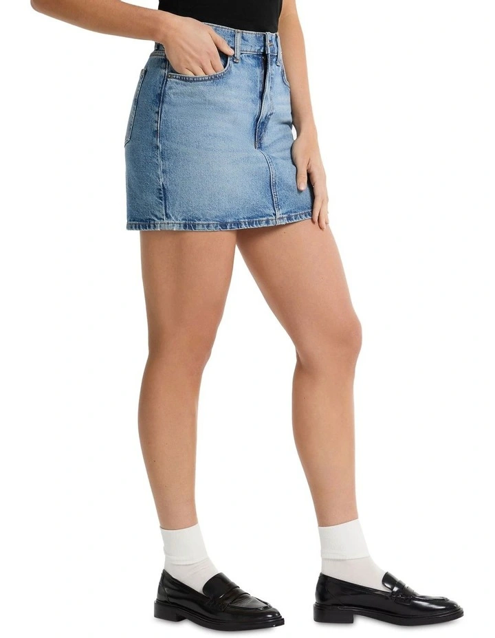 Classic Mini Skirt in Blue image 3