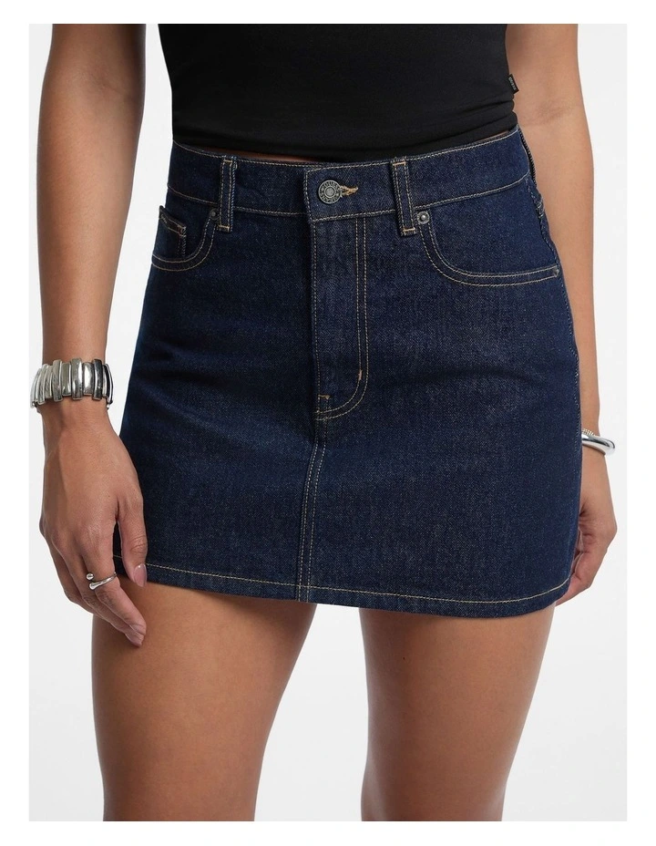 Classic Mini Skirt in Blue image 4