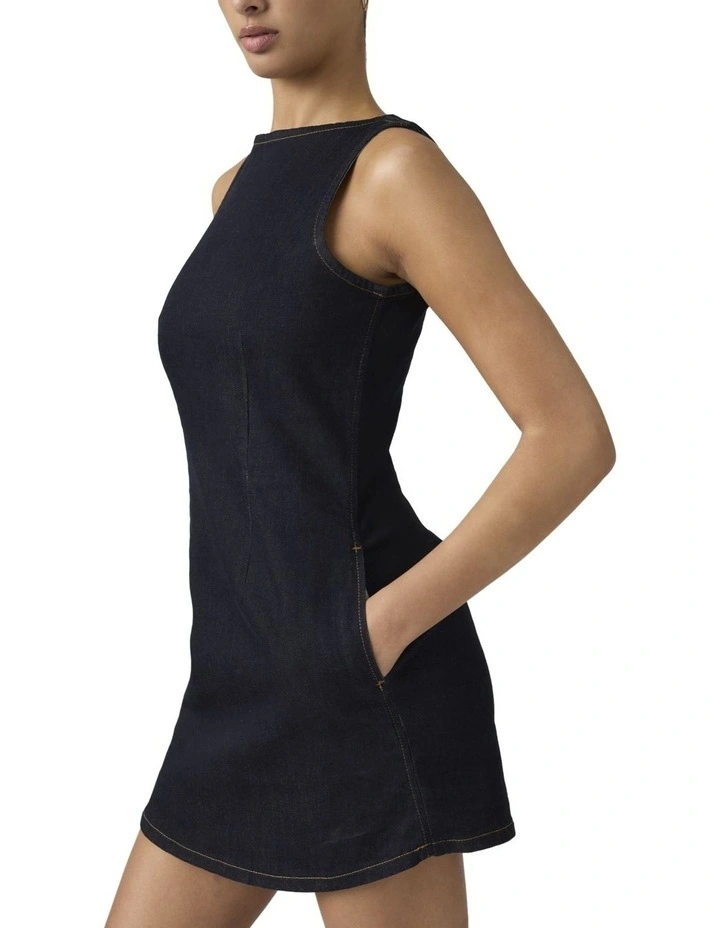 Little Denim Dress in Fem Fatale image 3