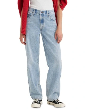 Baggy Dad Jeans in Fan Flare