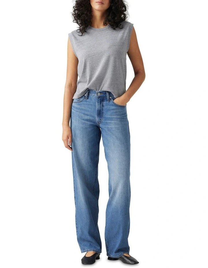Baggy Dad Jeans in Blue image 1