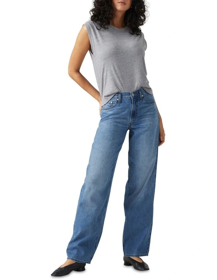Baggy Dad Jeans in Blue image 4