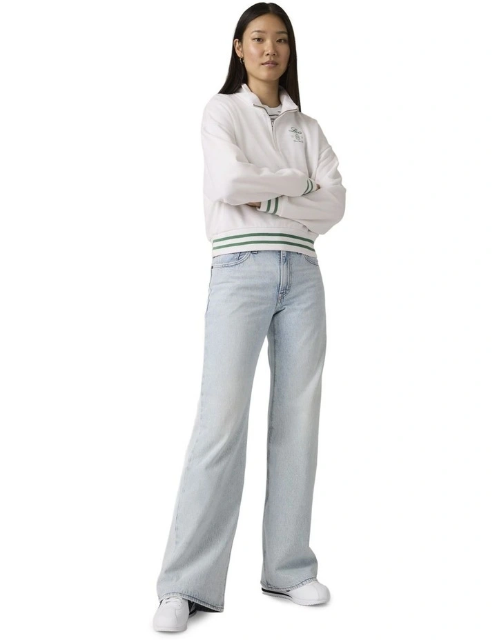 Middy Loose Boot Jeans in Abraided Art image 4