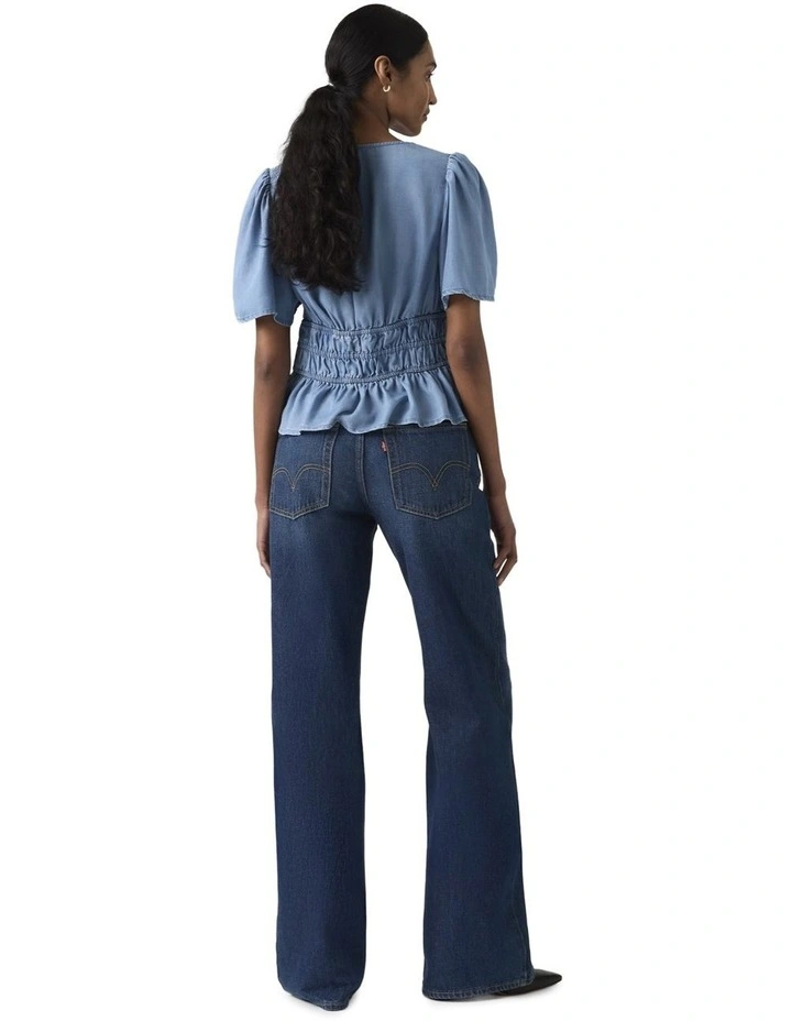 Middy Loose Boot Jeans in Good Fortune image 2