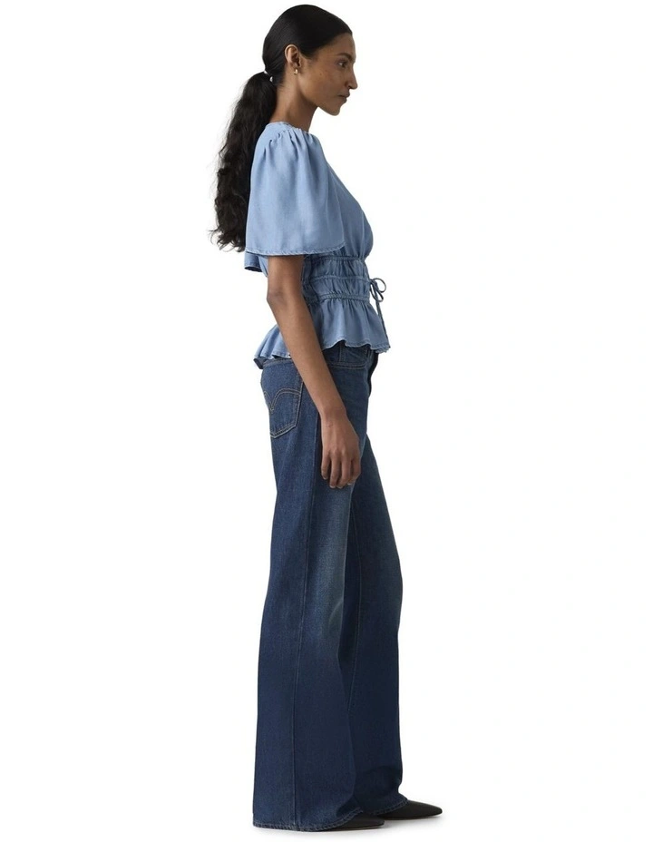 Middy Loose Boot Jeans in Good Fortune image 3