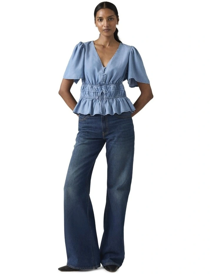 Middy Loose Boot Jeans in Good Fortune image 4