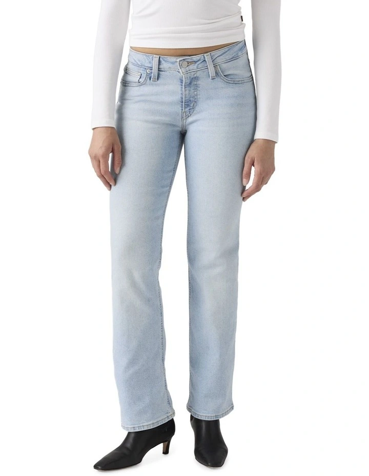 Ribcage Wide-Leg Jeans in None Your Business image 1