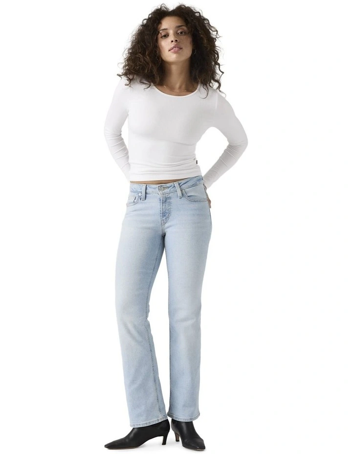 Ribcage Wide-Leg Jeans in None Your Business image 4