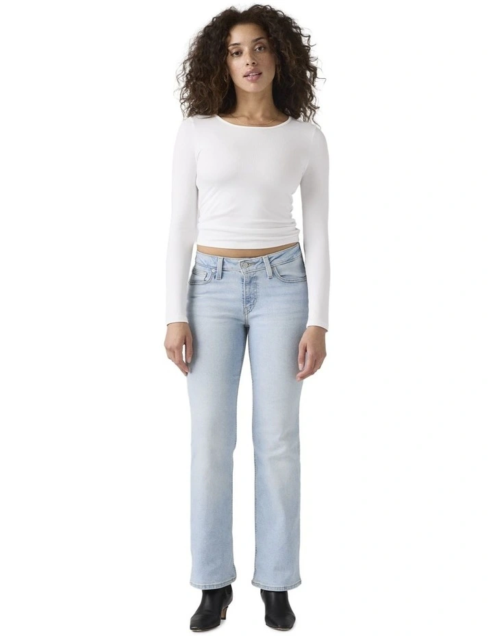 Ribcage Wide-Leg Jeans in None Your Business image 5