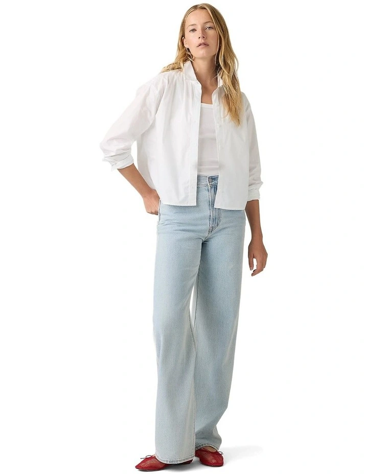 Ribcage Wide-Leg Jeans in Of Course Stone image 4