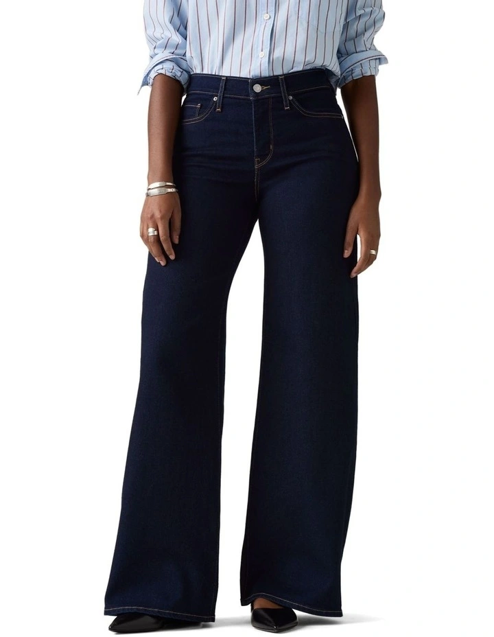 318 Shaping Wide-Leg Jeans in Darkest Sky image 3