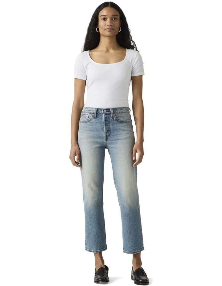 Wedgie Straight Jeans in Patina Forever image 5