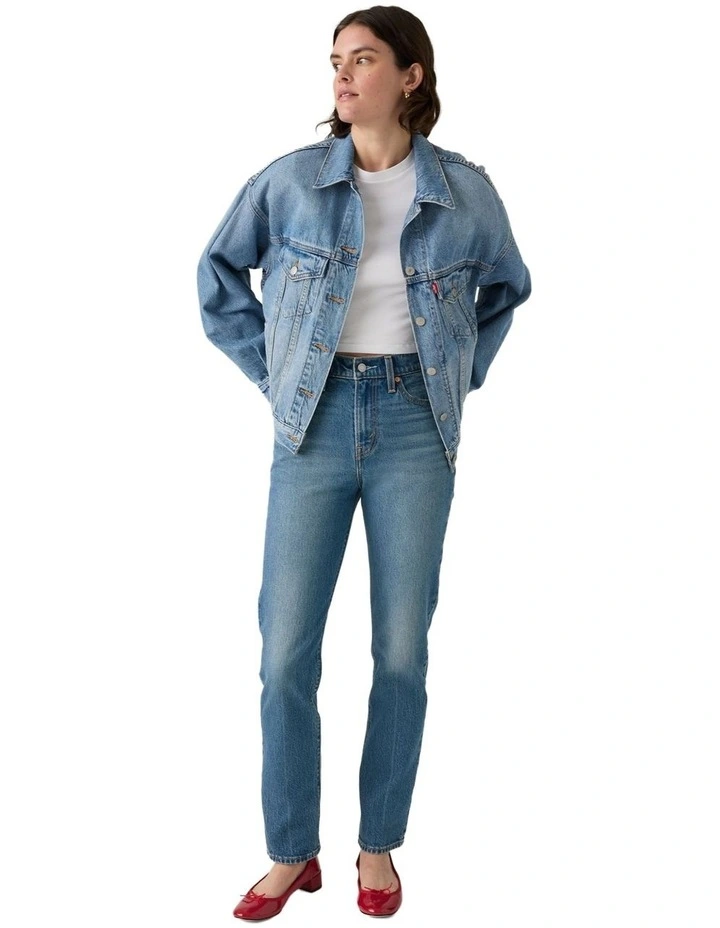 Wedgie Slim Jeans in Blue image 3