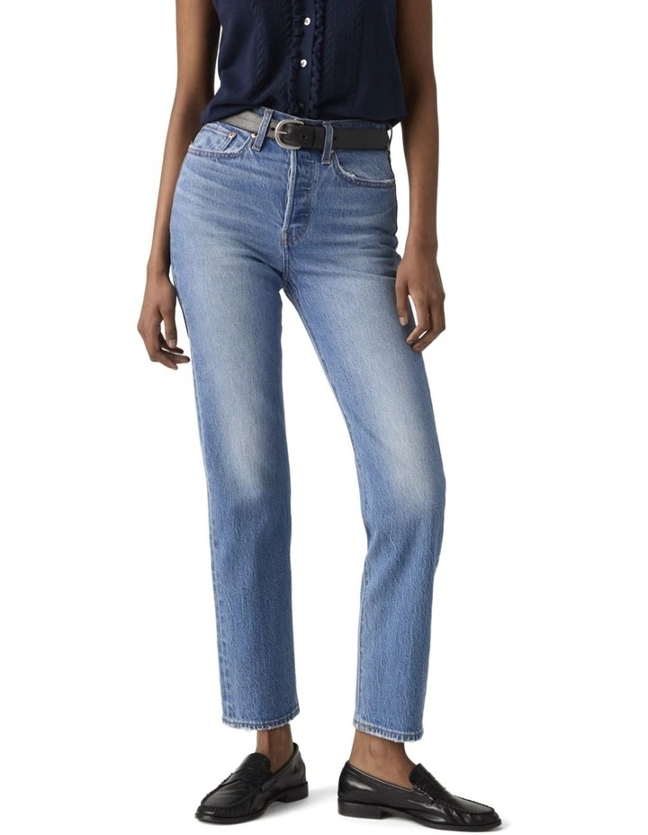 Wedgie Straight Jeans in Dance Around image 1
