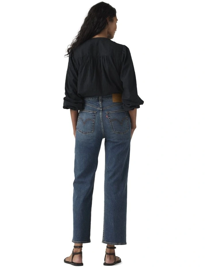 Ribcage Straight Ankle Jeans in Analyze This image 2