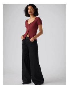 Middy Wide-Leg Jeansin Open Mind