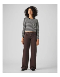 Superlow Loose Jeans in Washed Java Gd