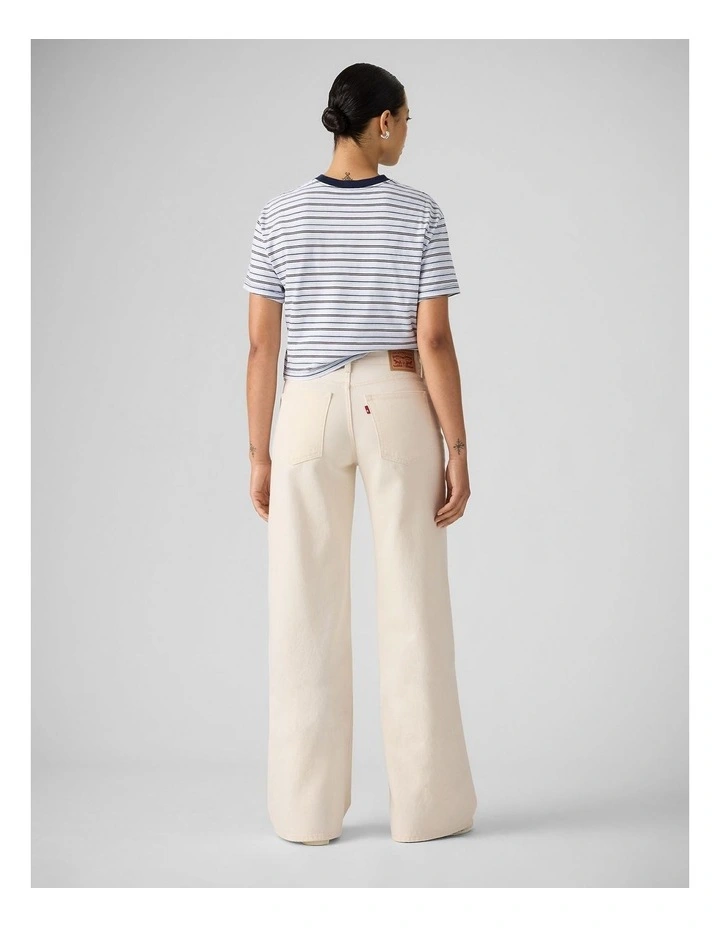 Middy Wide-Leg Jeans in Snowing In La image 2