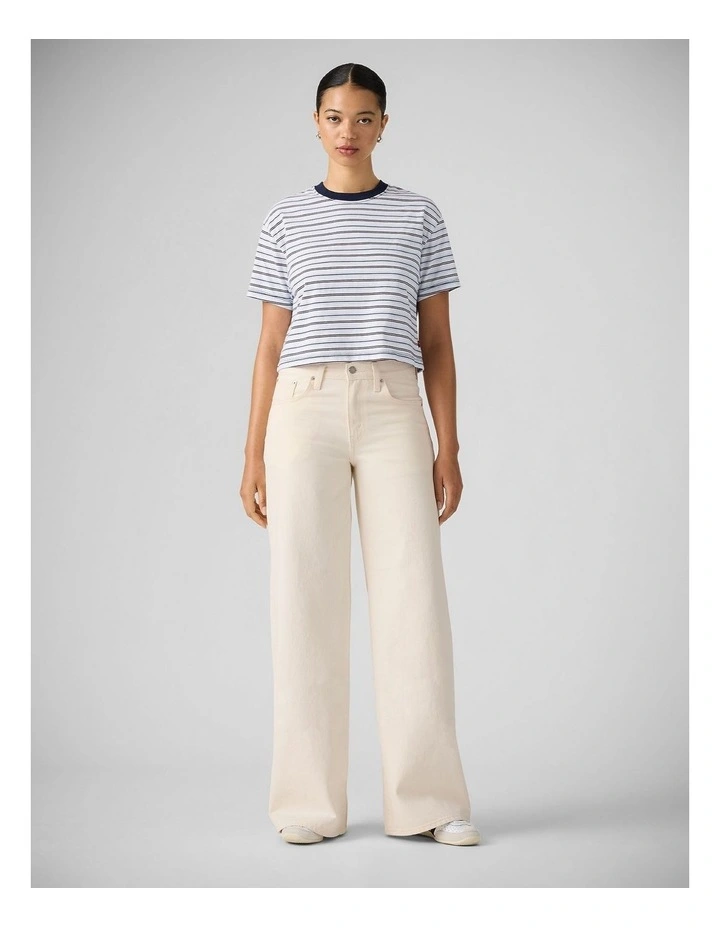 Middy Wide-Leg Jeans in Snowing In La image 3