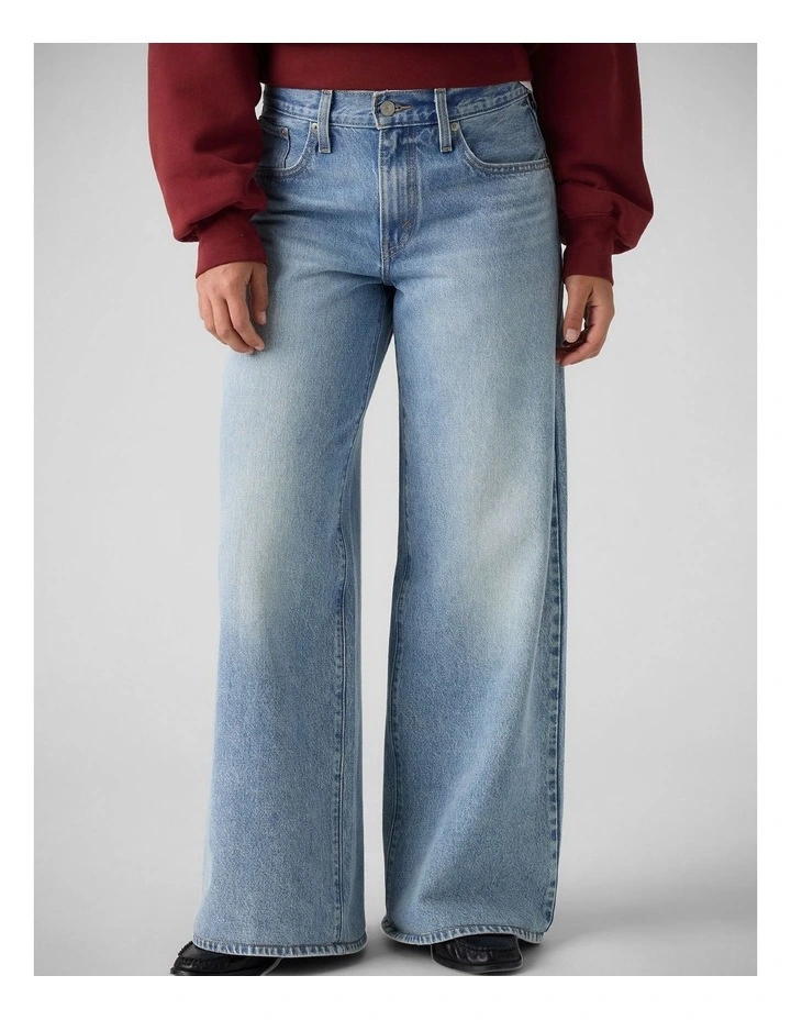 Middy Wide-Leg Jeans in Pen And Paper image 3