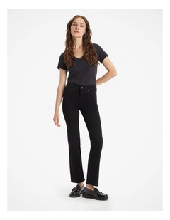 314 Shaping Straight Jeans in Soft Black