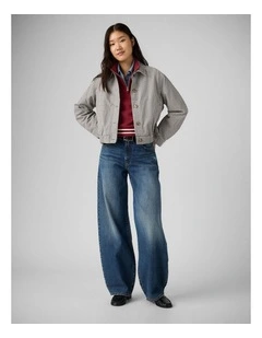 Middy Balloon Jeans in Fixed Down