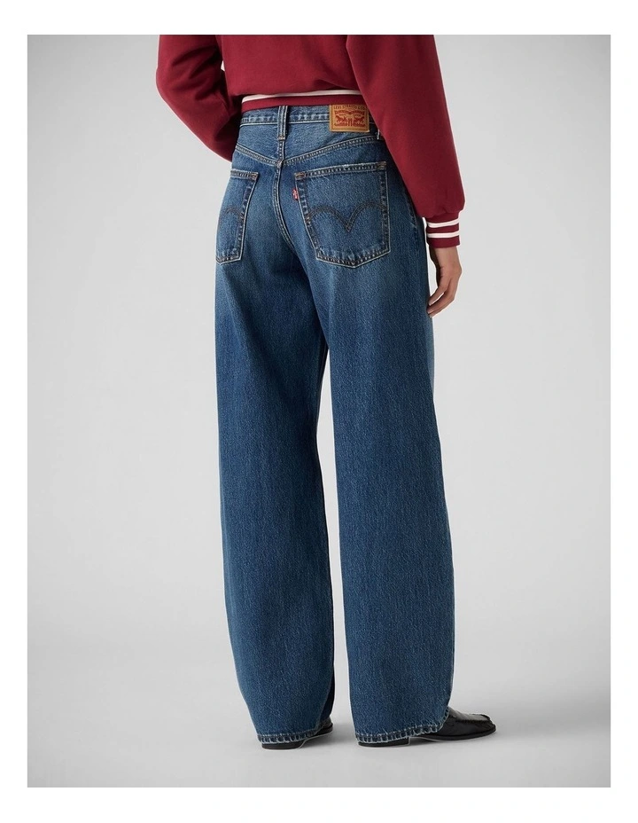 Middy Balloon Jeans in Fixed Down image 2