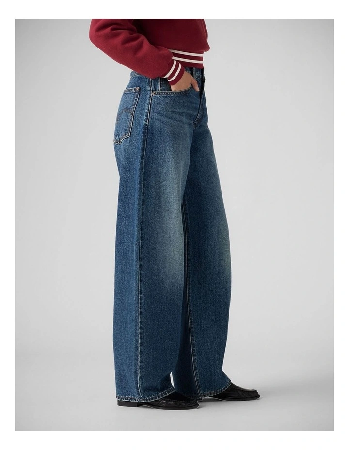Middy Balloon Jeans in Fixed Down image 4