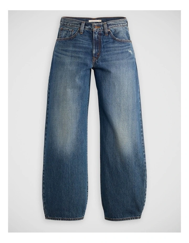 Middy Balloon Jeans in Fixed Down image 5