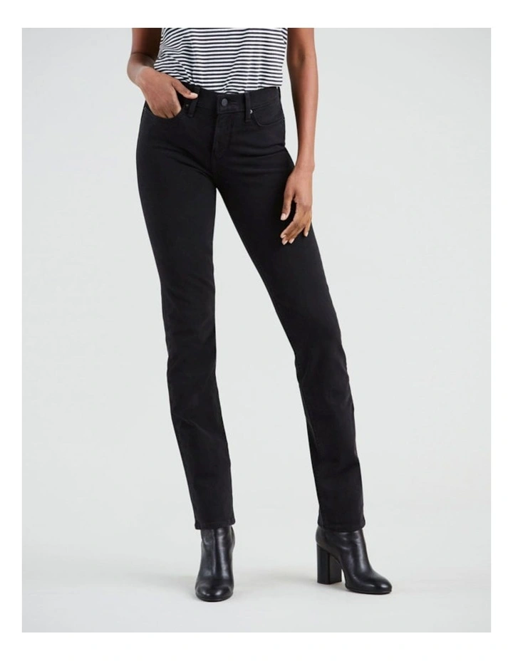 312 Shaping Slim Jeans in Soft Black image 2