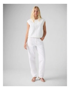 Loose Taper Jeans in Tooth Fairy