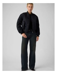 Middy Loose Boot Jeans in Double Brewed