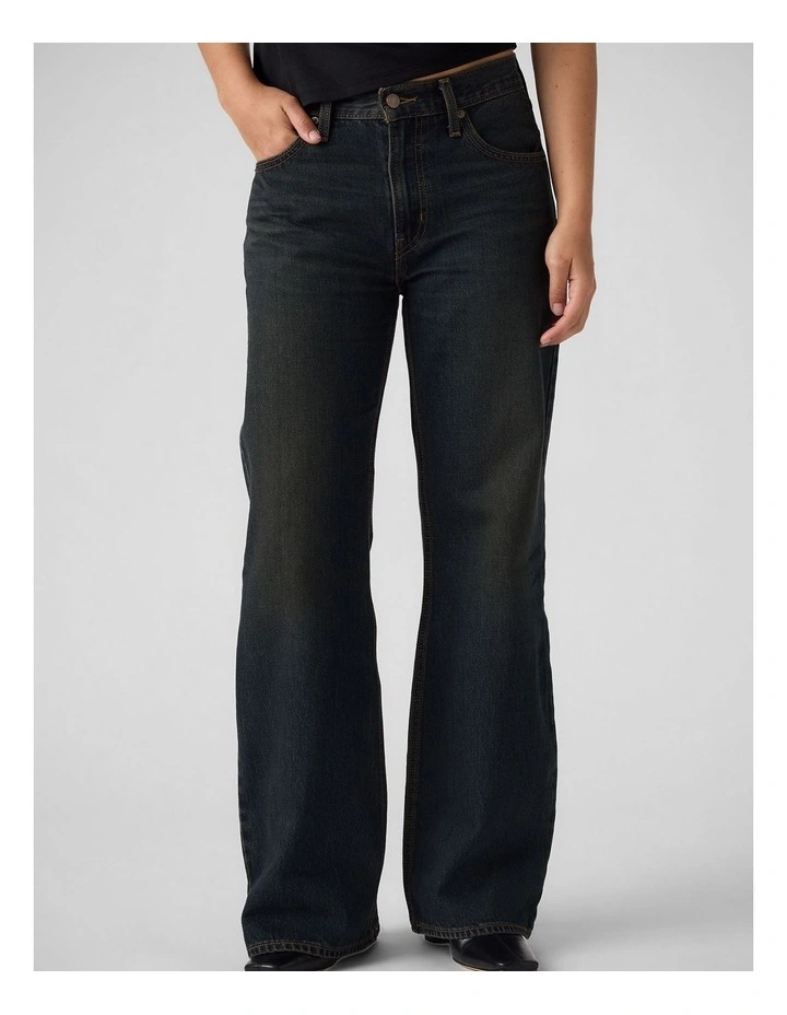 Middy Loose Boot Jeans in Double Brewed image 5