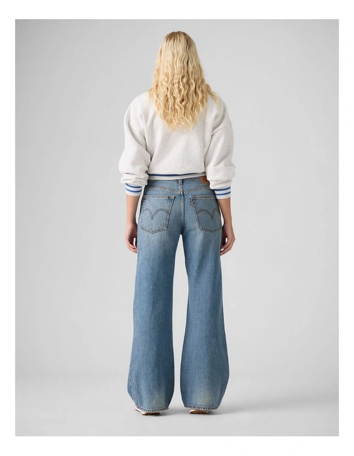 Middy Loose Boot Jeans in Yellow Flag image 2