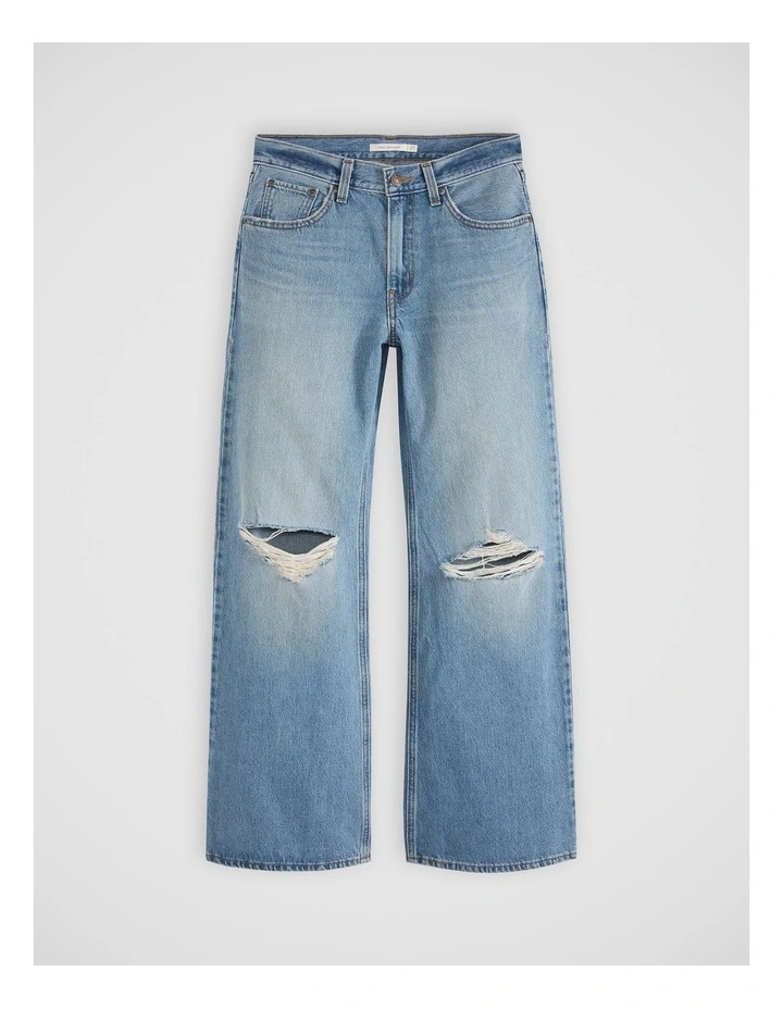 Middy Loose Boot Jeans in Yellow Flag image 5