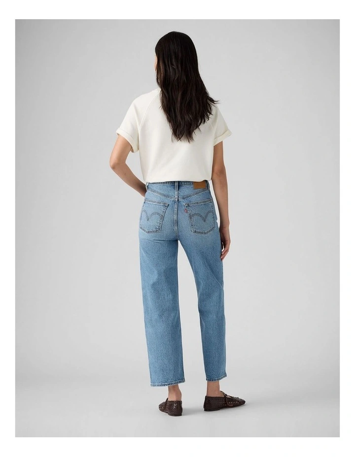 Ribcage Straight Ankle Jeans in Should Be Easy image 2