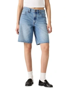 Baggy Dad Jorts in Blue