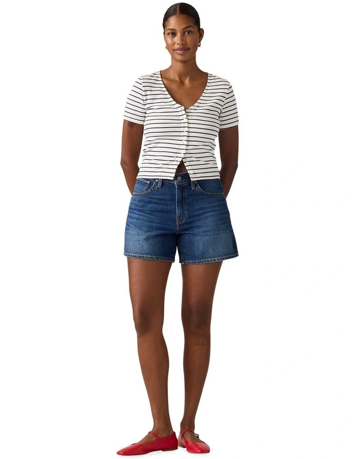 Cinch Mid-Thigh Shorts in Kiss Goodbye image 1