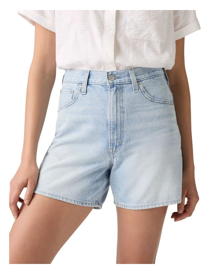 Cinch Mid-Thigh Shorts in Abraided Art image 3