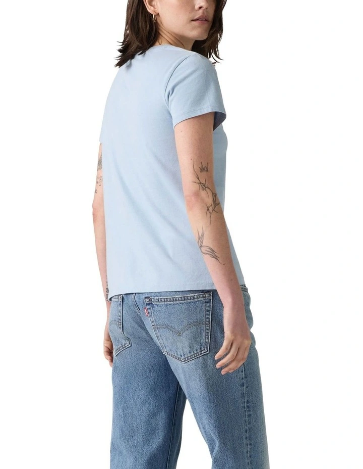 Perfect T-Shirt in Chambray Blue Jersey image 2