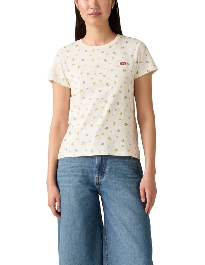 Perfect T-Shirt in Cream image 3