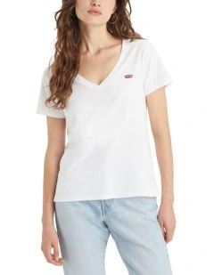 Perfect V-Neck T-shirt in White