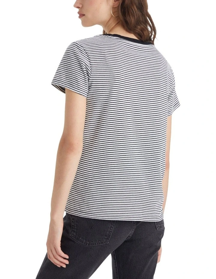 Perfect V-neck T-shirt in Blue image 2