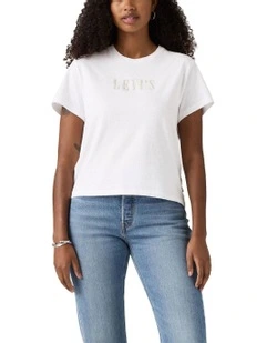 Graphic Classic Tee in Bright White