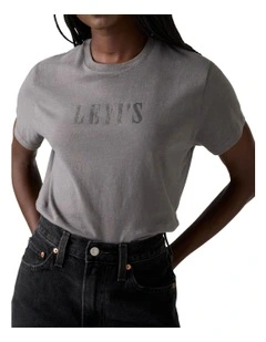 Graphic Classic Tee in Smoked Pearl