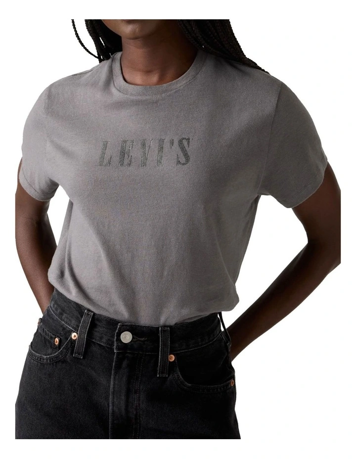 Graphic Classic Tee in Smoked Pearl image 1
