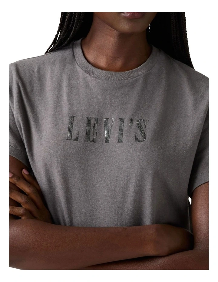 Graphic Classic Tee in Smoked Pearl image 3