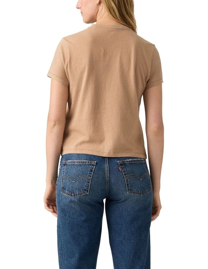 Graphic Classic Tee in Beige image 2