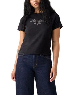 Graphic Classic Tee in Black